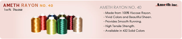 rayon embroidery thread